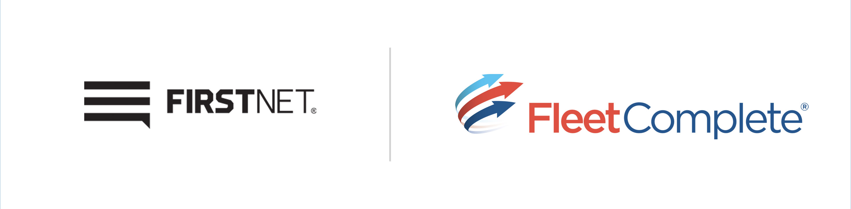 FirstNet and Fleet Complete logos..