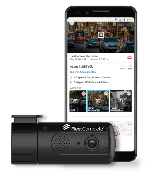vision camera and vision trip replay videos on a mobile device