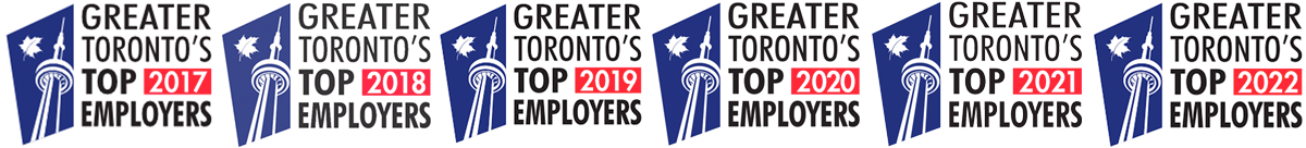 Greater Toronto's Top Employers 2017-2021 logos